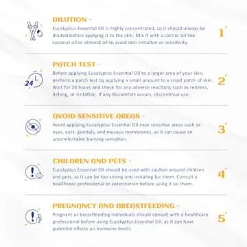 HIQILI 100ML Eucalyptus Essential Oil for Spray, Diffuser & Skin, 100% Pure Undiluted - 3.38 Fl Oz