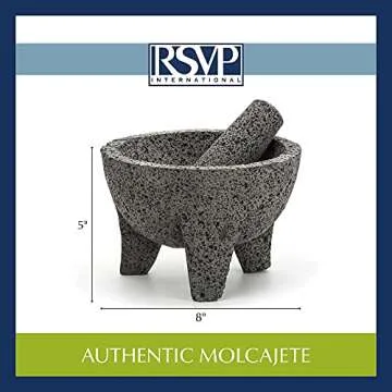Authentic 8.5" Mexican Molcajete by RSVP International