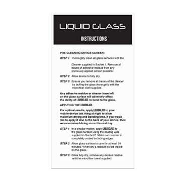 Luvvitt Liquid Glass Screen Protector Scratch and Shatter Resistant Wipe On Nano Protection for All Phones Tablets Smart Watches - Universal