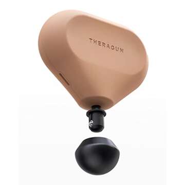 TheraGun Mini - Handheld Electric Massage Gun - Compact Muscle and Deep Tissue Treatment for Any Athlete - Portable Percussion Massager with QuietForce Technology - 1st Generation - Desert Rose