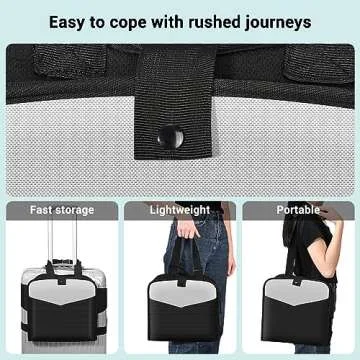 Upgraded Kids Travel Seat, Ride on Suitcase for Kids, Carry On Luggage Seat for Toddler, Portable Foldable Luggage with Seat for Kids with Seat Belt, Made Travel Easier(Ages 1.2~3, Weigh 10~20 kg)