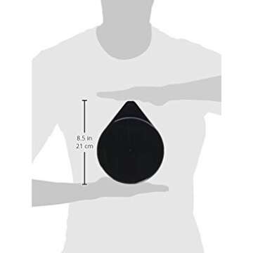 New Star Foodservice 48360 Plastic 3-Tier Bar Glass Rimmer, Black