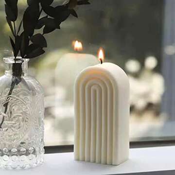 Rainbow Arch Candle Mold for Unique Home Decor