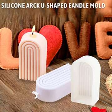 Rainbow Arch Candle Mold for Unique Home Decor
