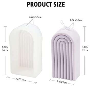 Rainbow Arch Candle Mold for Unique Home Decor