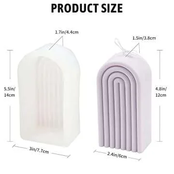 Rainbow Arch Candle Mold for Unique Home Decor