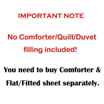 Erosebridal Palm Tree Bedding Set Vintage Red Flower Duvet Cover Hawaiian Tropical Leaves Comforter Cover Plant Petals Green Branches Bedspread Cover for Kid Adult, Decor 3 Pcs Queen Size