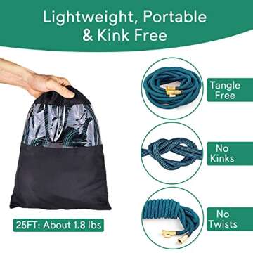 50 ft Expandable Garden Hose for Easy Gardening and Cleaning