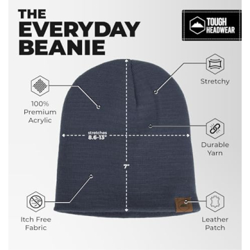 Tough Headwear Daily Knit Beanie Warm Hats for All