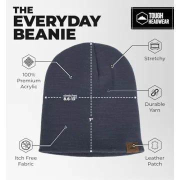 Tough Headwear Daily Knit Beanie Warm Hats for All