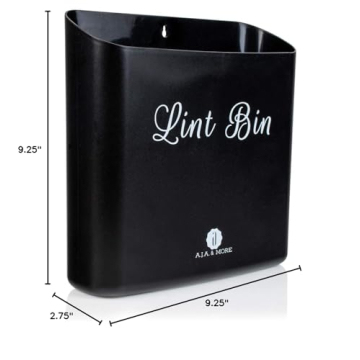Magnetic Lint Bin for Laundry Room Organization