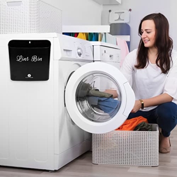 Magnetic Lint Bin for Laundry Room Organization
