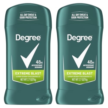 Degree Men Original Protection Antiperspirant Deodorant Extreme Blast Twin Pack 48-Hour Sweat and Od...