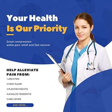 JIUFENTIAN Copper Ankle Brace for Adjustable Support