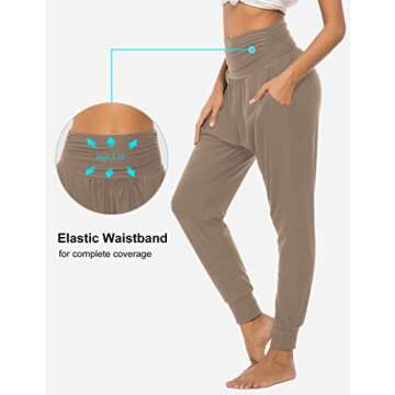 DIBAOLONG Women’s Comfortable Yoga Sweatpants with Pockets