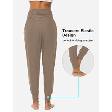 DIBAOLONG Women’s Comfortable Yoga Sweatpants with Pockets