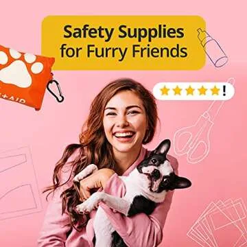 American Pet Supplies Dog First Aid Kit | 19 Piece Pet Emergency Travel Kit for Cats & Dogs