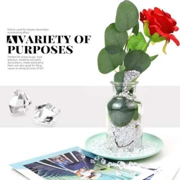 UPlama 600PCS Fake Crushed Ice Rocks for Decor