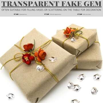 UPlama 600PCS Fake Crushed Ice Rocks for Decor