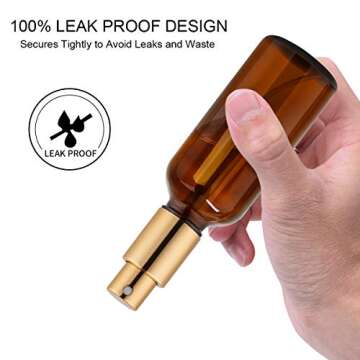 Hydior Amber Spray Bottle Set for Cologne and Essential Oils