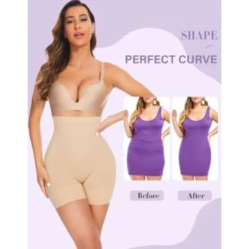 YADIFEN Women’s Tummy Control Shapewear Shorts Slimmer