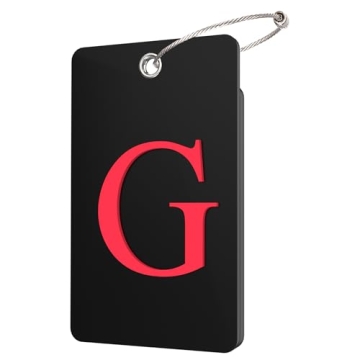 Gostwo 2 Pack Initial Luggage Tags - Personalized Travel Essentials