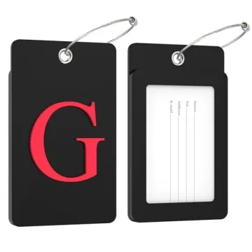 Gostwo Vibrant Initial Luggage Tags for Easy Identification