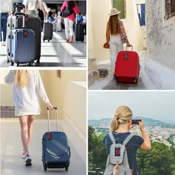 Gostwo Vibrant Initial Luggage Tags for Easy Identification