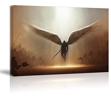 Fantasy Angel Canvas Art - Abstract Anime Wall Decor (24x36)