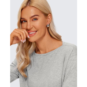 CRZ YOGA Long Sleeve Workout Shirt for Women | Stylish Activewear