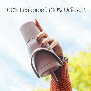 BrüMate Resa 25oz 100% Leakproof Travel Tumbler with Handle & Straw | Flexible Soft Sip Straw | Silicone Sleeve for Ultimate Durability | Stainless Steel | Cup Holder & Travel Friendly | (Dune)