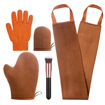 ANSPHIE 5 Pack Self Tanning Mitt Applicator Tanning Mitts Self Tanner Kit, Self Tanner Mitt Applicat...