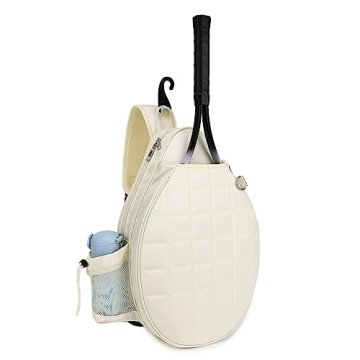 Rejolly Quilted Tennis Racket Sling Bag - Water Resistant & Stylish