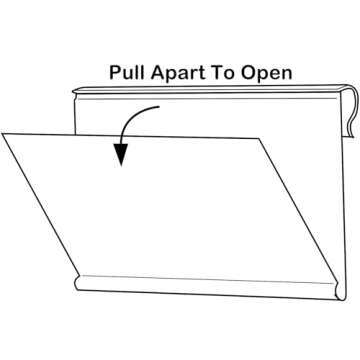 Tatuo 200 Pcs Plastic Wire Shelf Label Holders Clear Reusable Price Tags Display Shelf for Pantry Retail Merchandise Supermarket Bins Clip on Price Labels Signs for Card Shop Market Basket