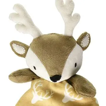 Levtex Home - Baby Deer Security Blanket - Soft and Cuddly Lovey - Plush - Tan, Taupe, Brown - Nurse...