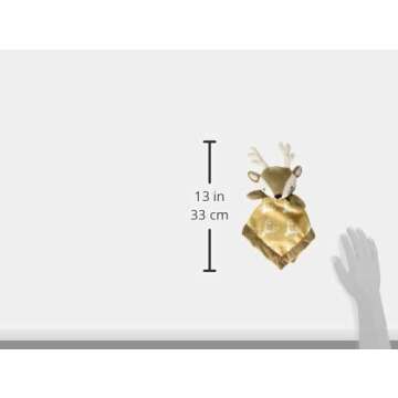 Levtex Home - Baby Deer Security Blanket - Soft and Cuddly Lovey - Plush - Tan, Taupe, Brown - Nursery Gift