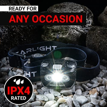 GearLight S500 USB Rechargeable Headlamps for Outdoor Use