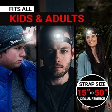 GearLight S500 USB Rechargeable Headlamps for Outdoor Use