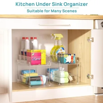 2 Tier Bathroom Storage Organizer - Vtopmart Set