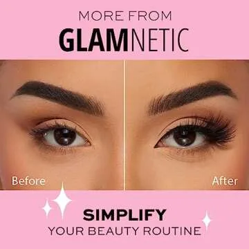 Magnetic Eyelashes – Viral | Artificial Magnetic Lashes, Made with Synthetic Faux Mink Fiber, Comfortable and Natural Lash Extention Look, Reusable Up To 60 Times, Long Wispy 15mm, 1 Pair