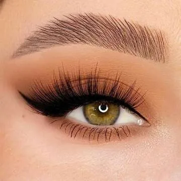 Magnetic Eyelashes – Viral | Artificial Magnetic Lashes, Made with Synthetic Faux Mink Fiber, Comfortable and Natural Lash Extention Look, Reusable Up To 60 Times, Long Wispy 15mm, 1 Pair