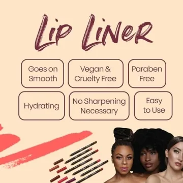 The Lip Bar Straight Line Lip Liner Vegan Cruelty Free