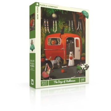 Janet Hill The Dogs of Halloween 500 Piece Puzzle - Fun Art