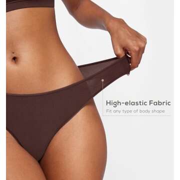 SOULVOR Magneticfit Thongs for Women Stretch Sexy Underwear Comfort Tagless Thong Low Rise Breathabl...