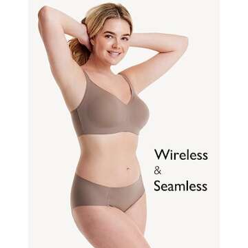 COMFELIE Wireless Bralette - Seamless & Comfortable Women’s Bra