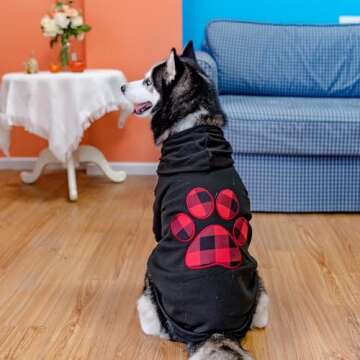 KOOLTAIL Plaid Dog Hoodie for All Breeds, Warm & Stylish