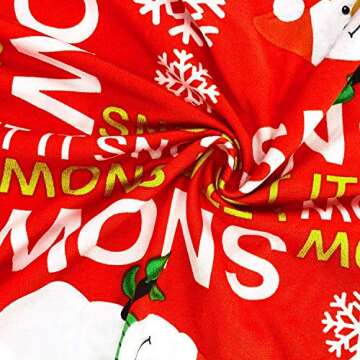 Camlinbo Christmas Chair Covers Set of 4 Christmas Decoration Snowmans Snowflake Stretch Chair Back Covers for Xmas Dinning Room Kitchen Christmas Decoration Restaurant Holiday Party Home Indoor Decor