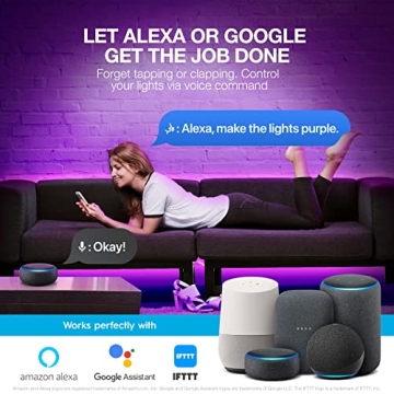 Vont Smart LED Strip Lights 16.4FT with Alexa, RGB LEDs