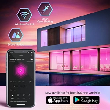 Vont Smart LED Strip Lights 16.4FT with Alexa, RGB LEDs