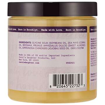 Carol’s Daughter Body Jelly Moisture Rich Body Jelly All Natural Multi Tasker with Sweet Almond Oil and Jojoba for All Skin Types, 8 oz